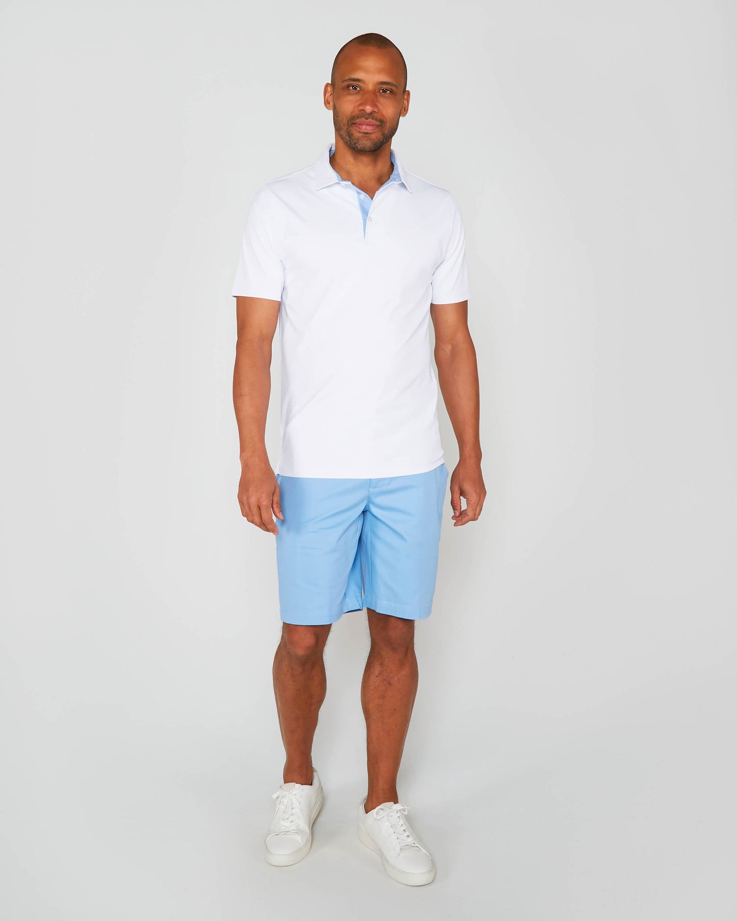 GOLF POLO IN PERFORMANCE POLO WHITE