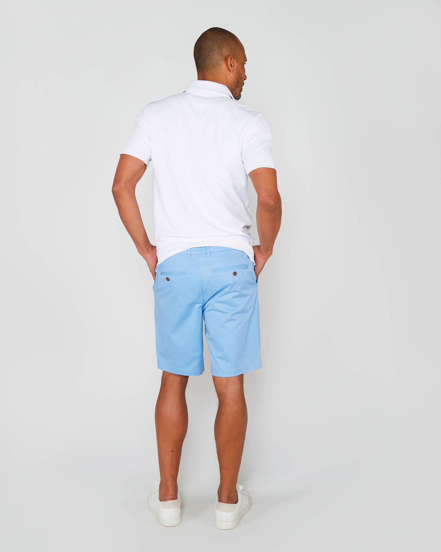 GOLF POLO IN PERFORMANCE POLO WHITE