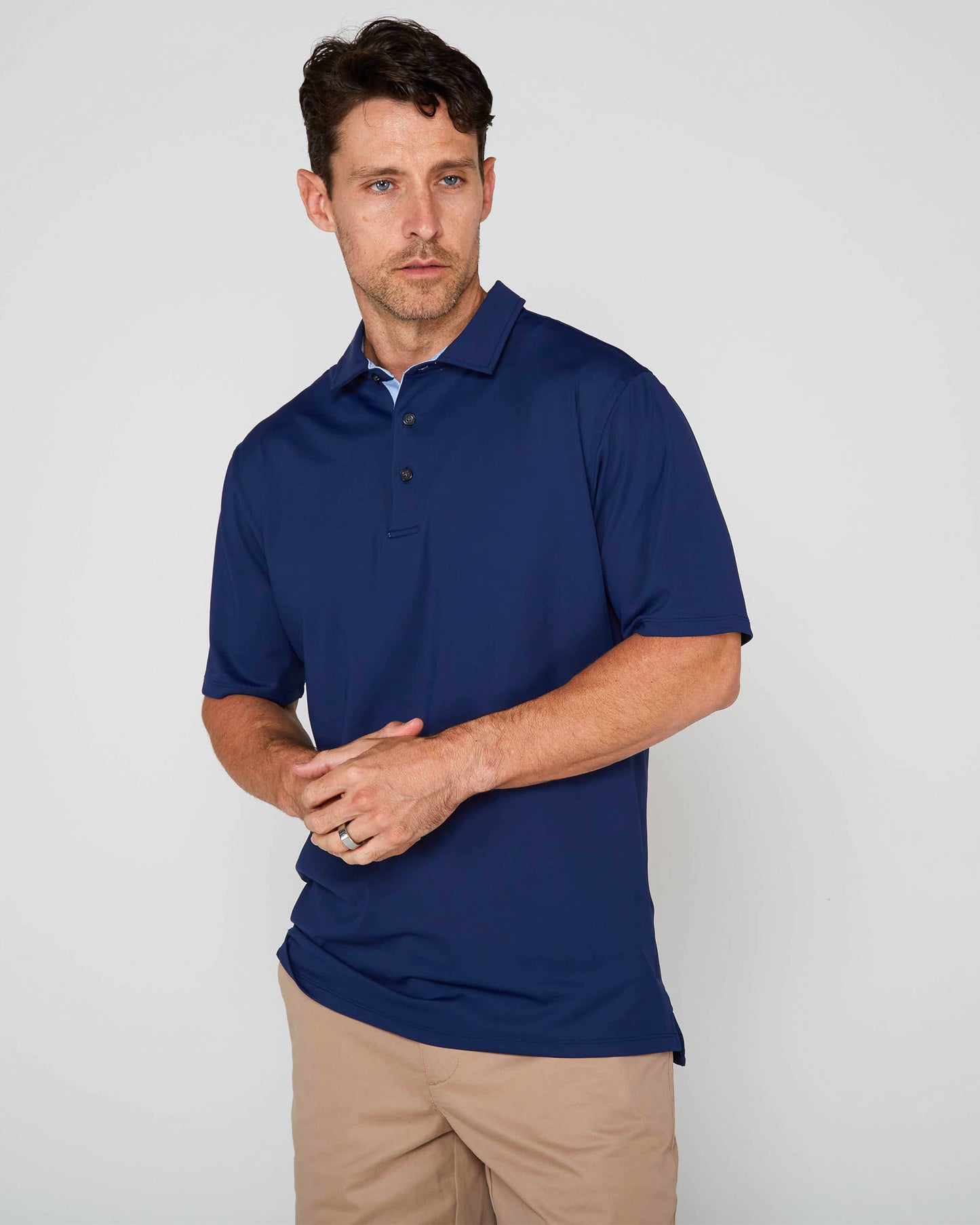 GOLF POLO IN PERFORMANCE POLO NAVY