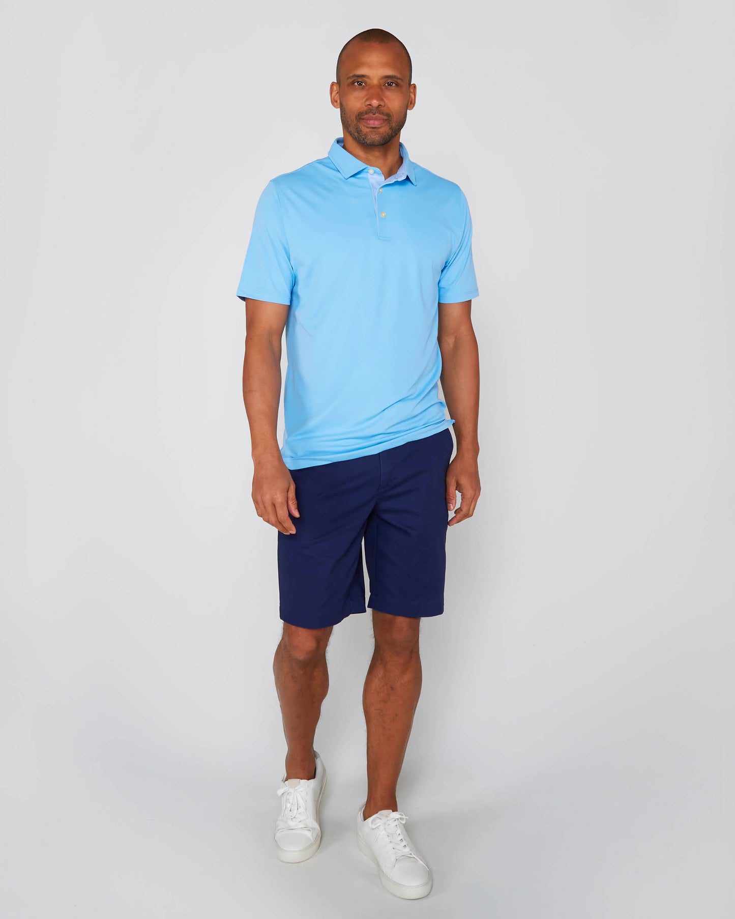 GOLF POLO IN PERFORMANCE POLO BLUE