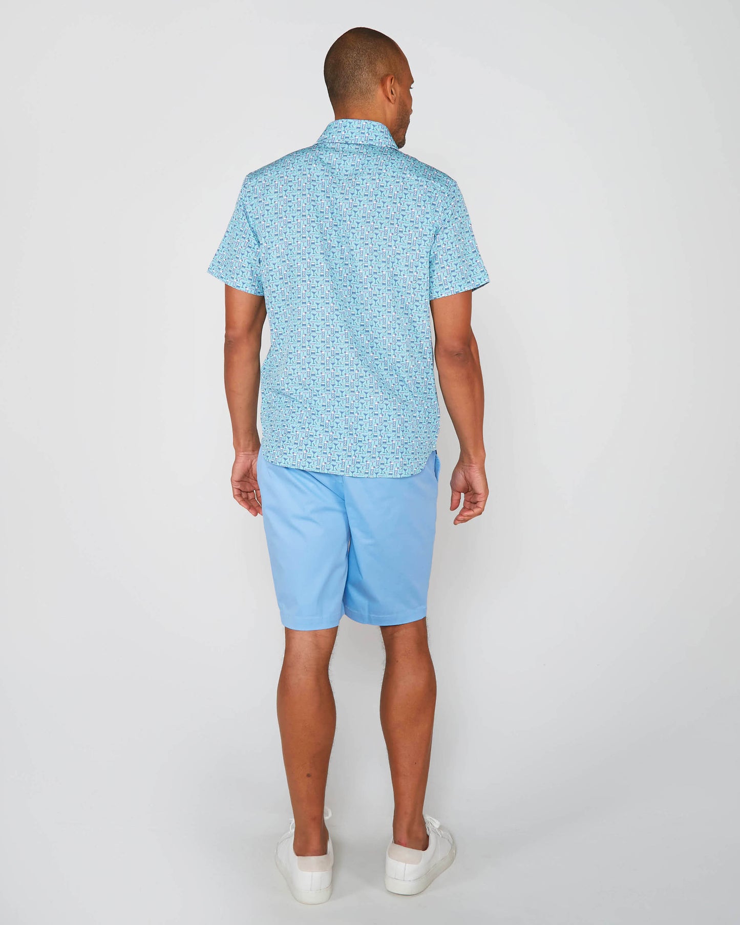 FLAT FRONT SHORT BLUE