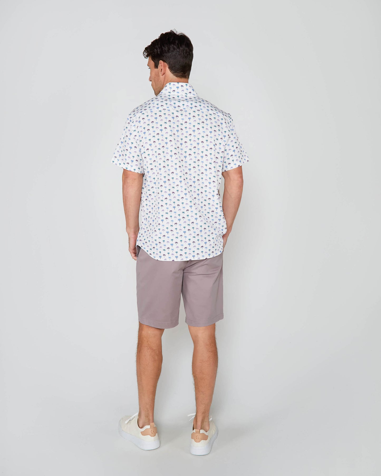 FLAT FRONT SHORT GREY