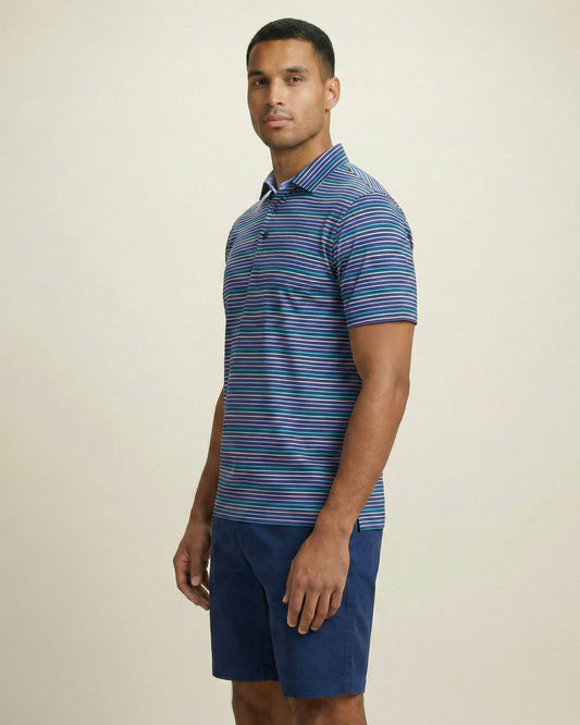 HUDSON GOLF PERFORMANCE POLO ROCHESTER NAVY