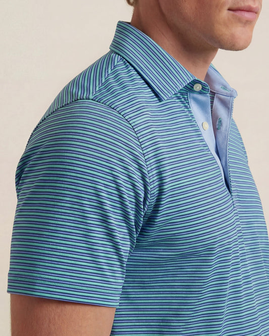 HUDSON GOLF PERFORMANCE POLO SOMERSET MT BLU