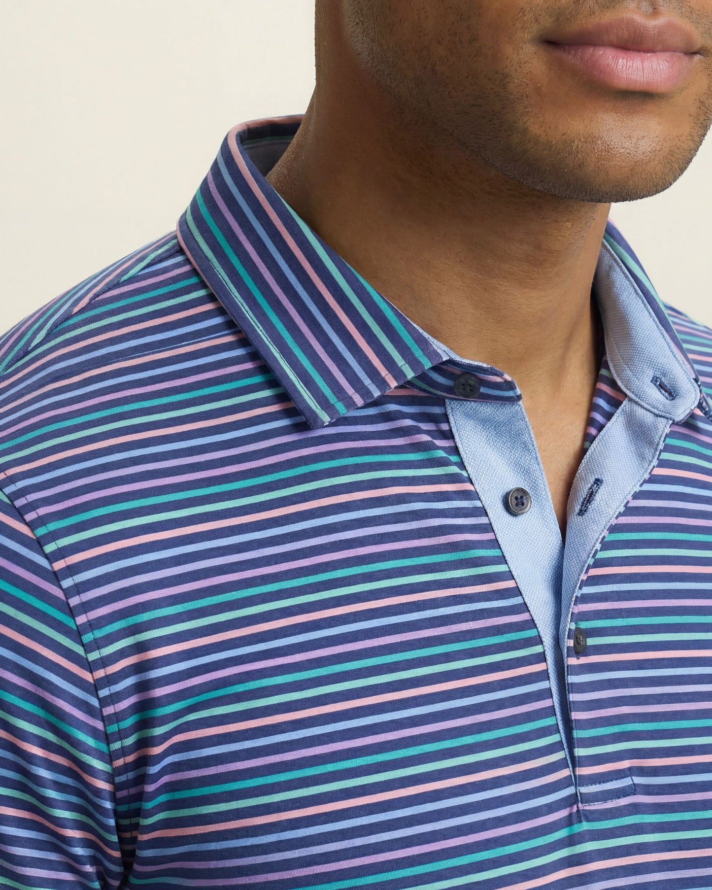 HUDSON GOLF PERFORMANCE POLO ROCHESTER NAVY