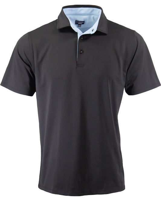 GOLF POLO IN PERFORMANCE POLO BLACK