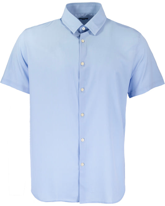 FULL DULL POLYESTER OXFORD PRINT SHIRT NWK OXFORD BLUE