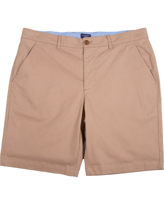 FLAT FRONT SHORT  KHAKI