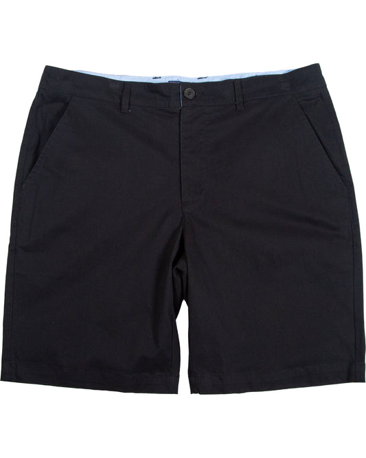FLAT FRONT SHORT  BLACK