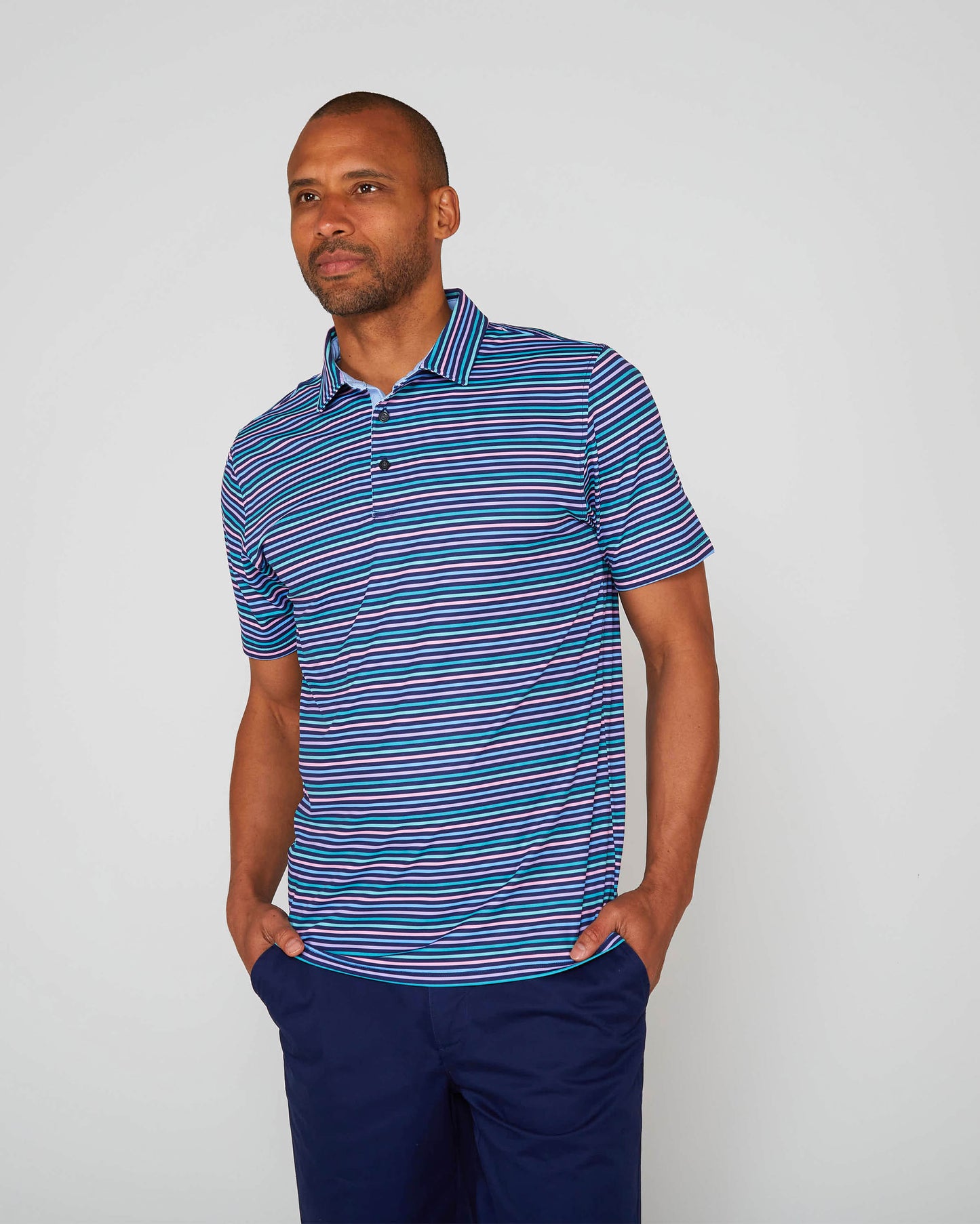 GOLF POLO IN PERFORMANCE POLO ROCHESTER NAVY