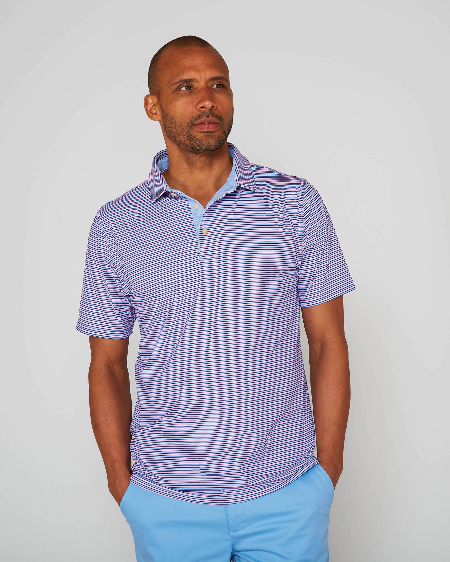 GOLF POLO IN PERFORMANCE POLO SOMERSET PK BLU