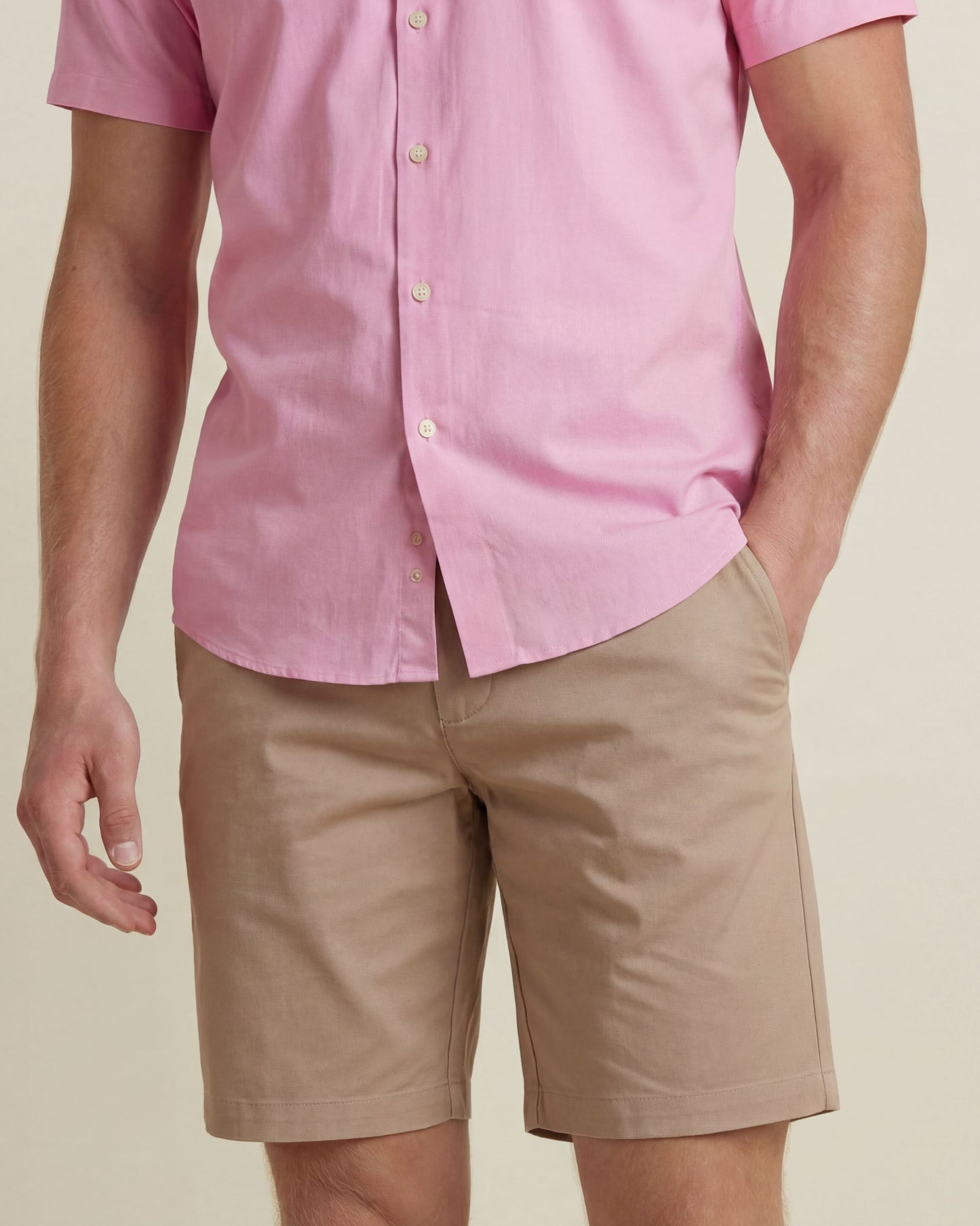 WILLIAM FLAT FRONT SHORT KHAKI