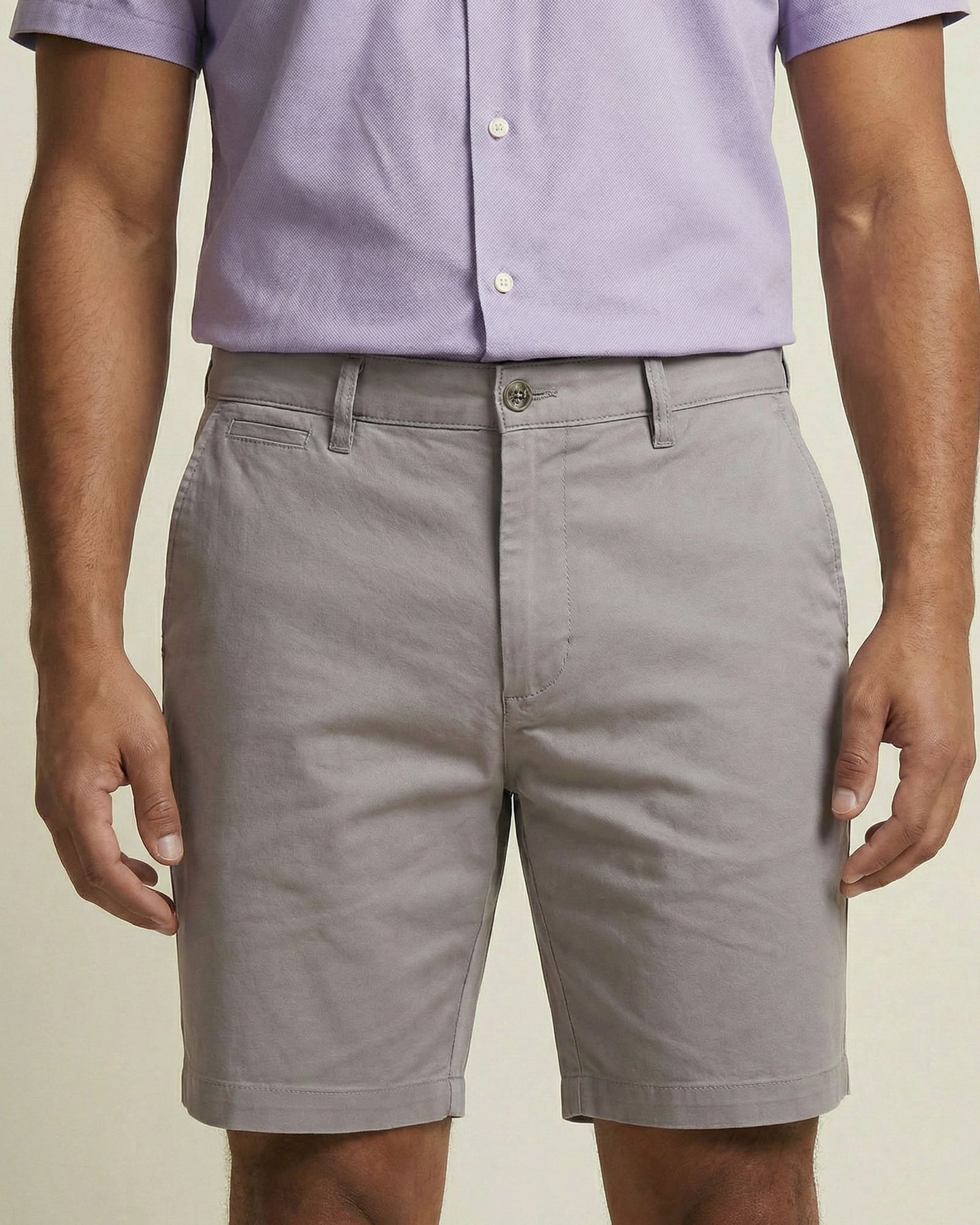 WILLIAM FLAT FRONT SHORT GREY