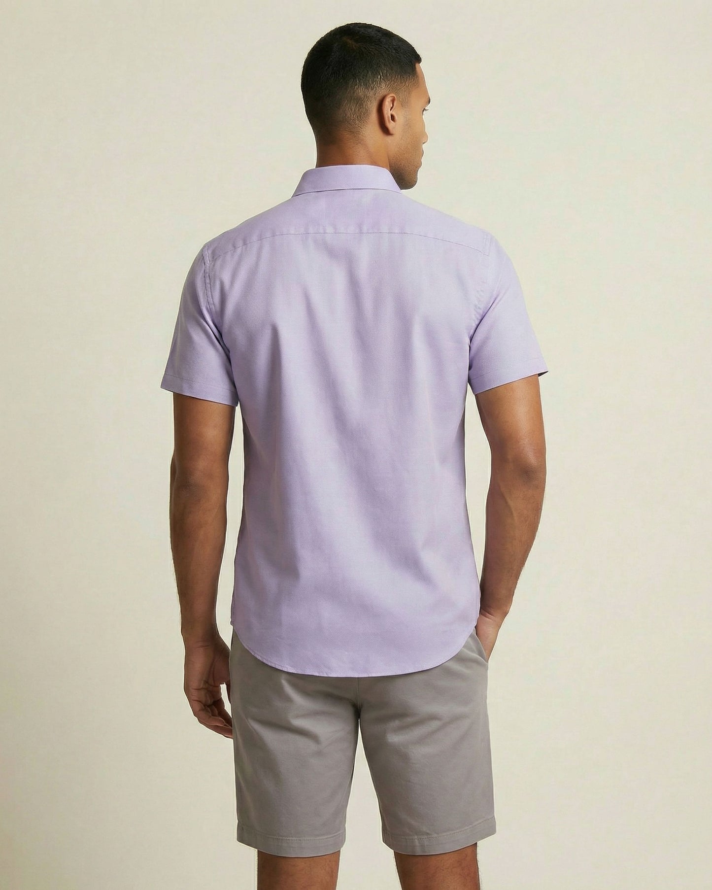 WILLIAM FLAT FRONT SHORT GREY