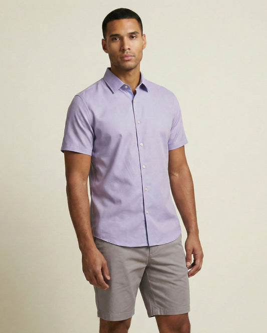 WILLIAM FLAT FRONT SHORT GREY