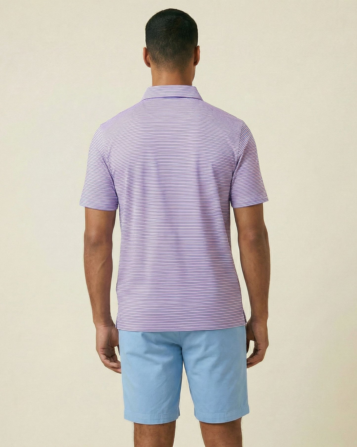 HUDSON GOLF PERFORMANCE POLO SOMERSET PK BLU
