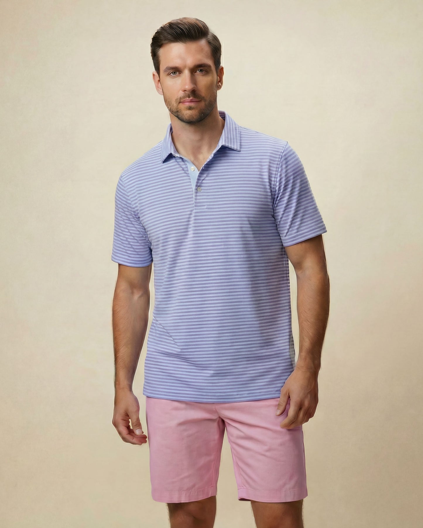 HUDSON GOLF PERFORMANCE POLO DORSET LVDR BLU