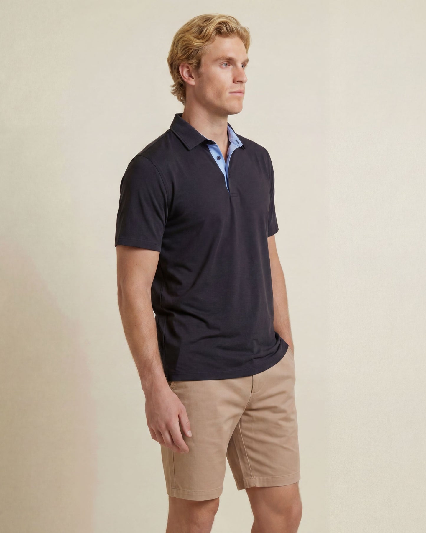 HUDSON GOLF PERFORMANCE POLO BLACK