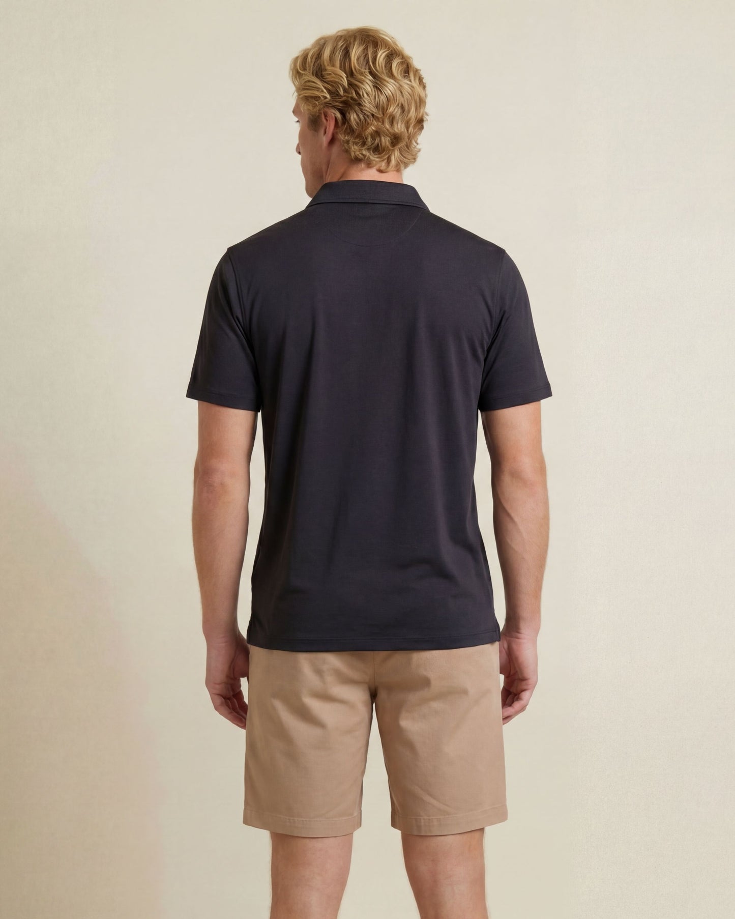 HUDSON GOLF PERFORMANCE POLO BLACK