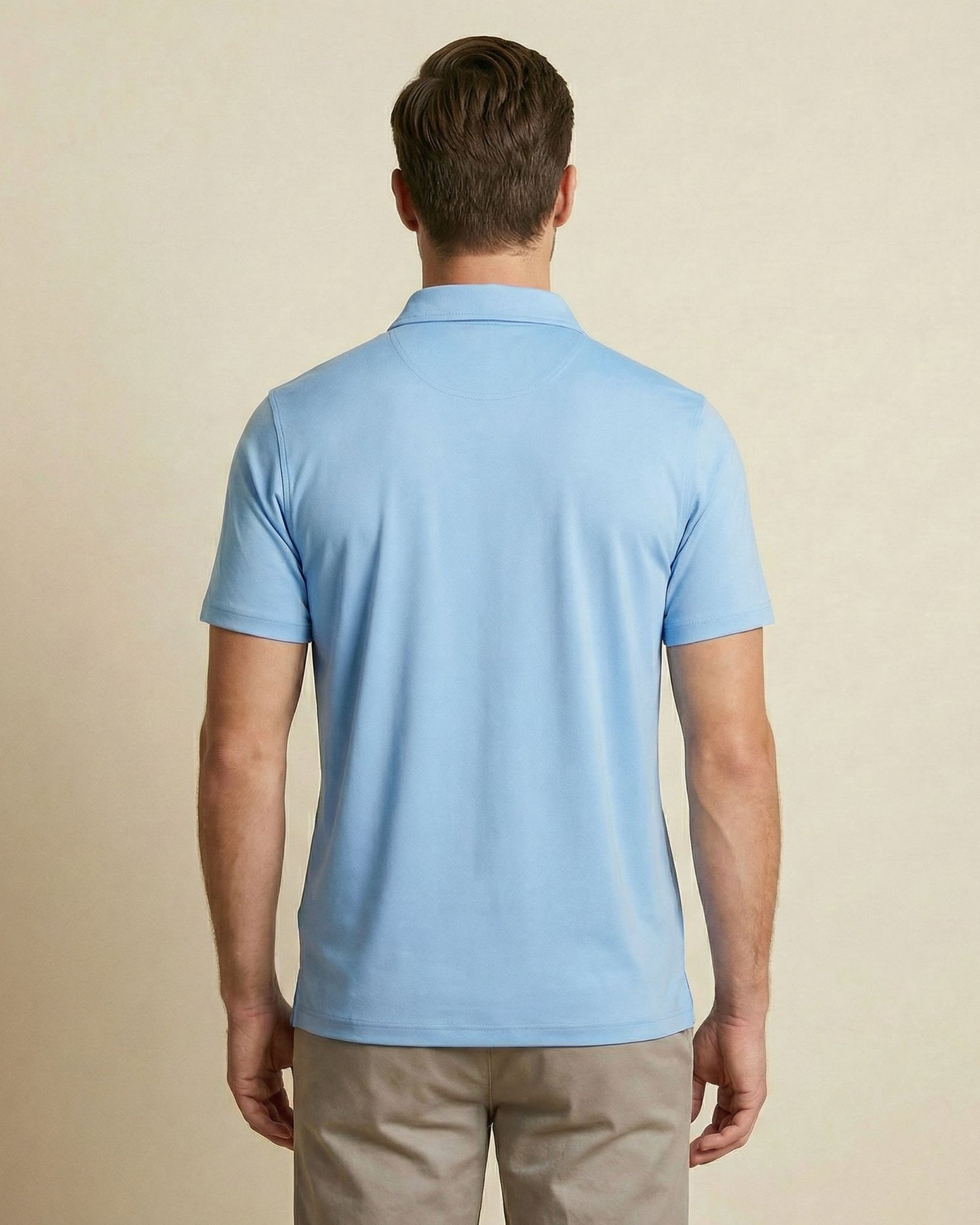 HUDSON GOLF PERFORMANCE POLO BLUE