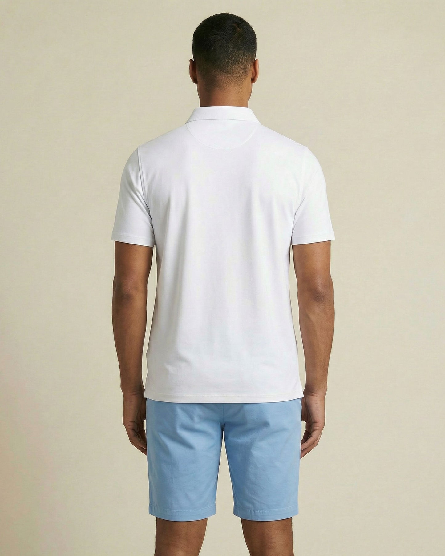 HUDSON GOLF PERFORMANCE POLO WHITE