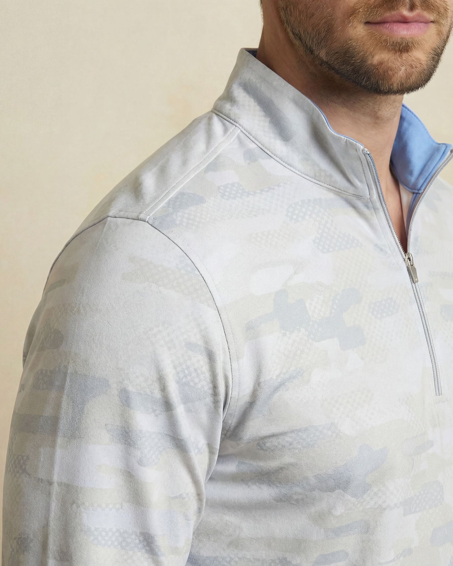 YORK GOLF PERFORMANCE QUARTER ZIP CAMO