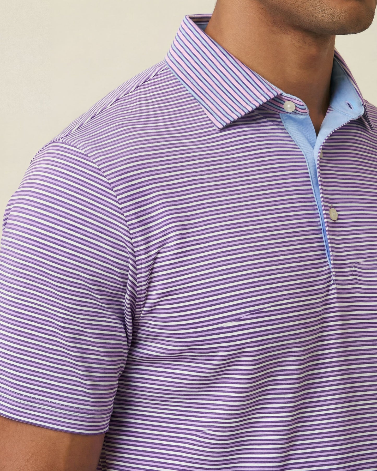 HUDSON GOLF PERFORMANCE POLO SOMERSET PK BLU