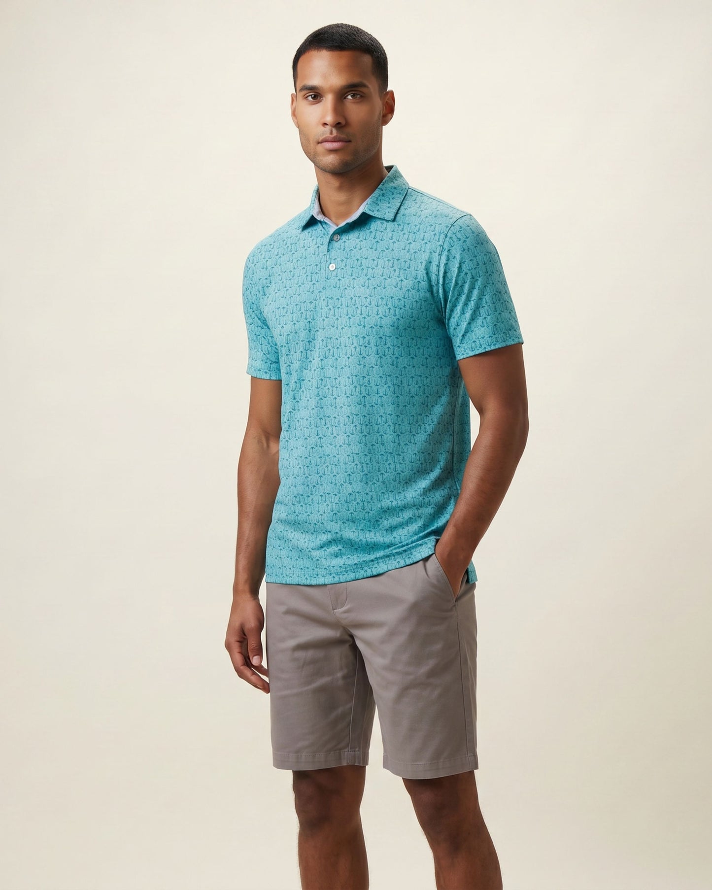 HUDSON GOLF PERFORMANCE POLO PORTSMOUTH MINT