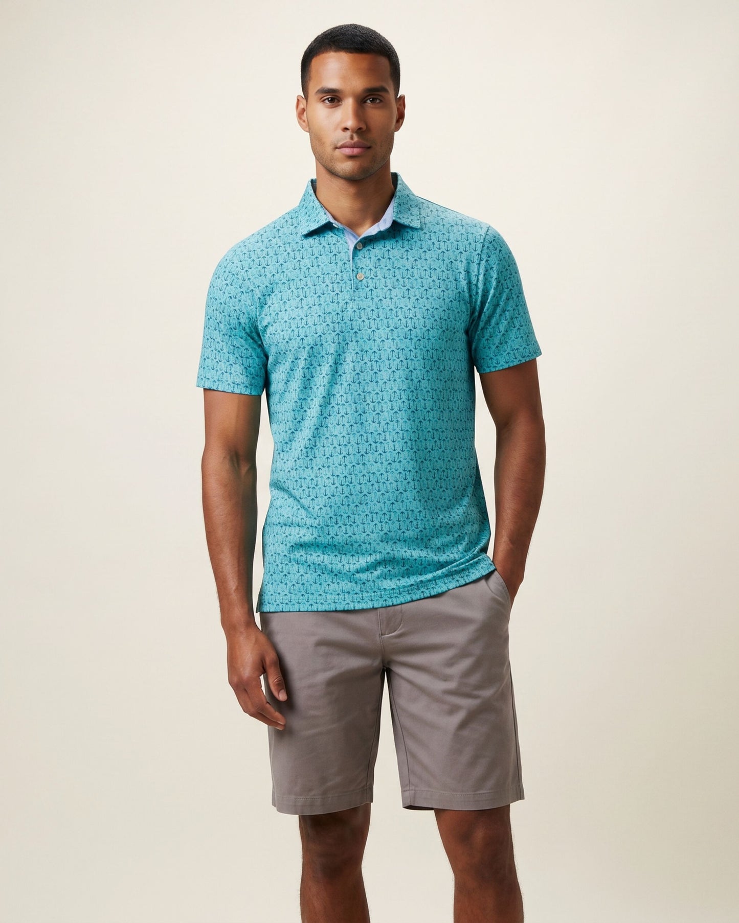 HUDSON GOLF PERFORMANCE POLO PORTSMOUTH MINT