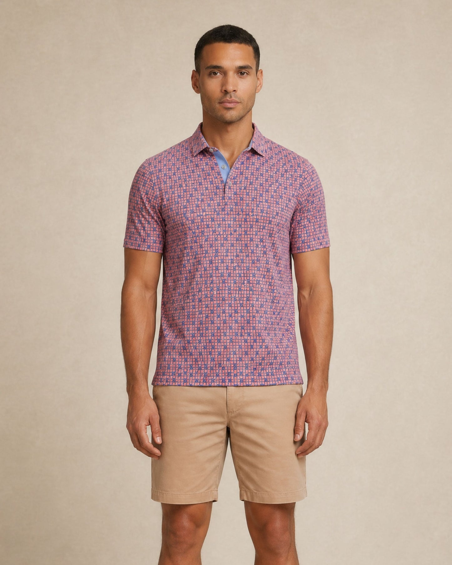HUDSON GOLF PERFORMANCE POLO TIC TAC CLUB CORAL