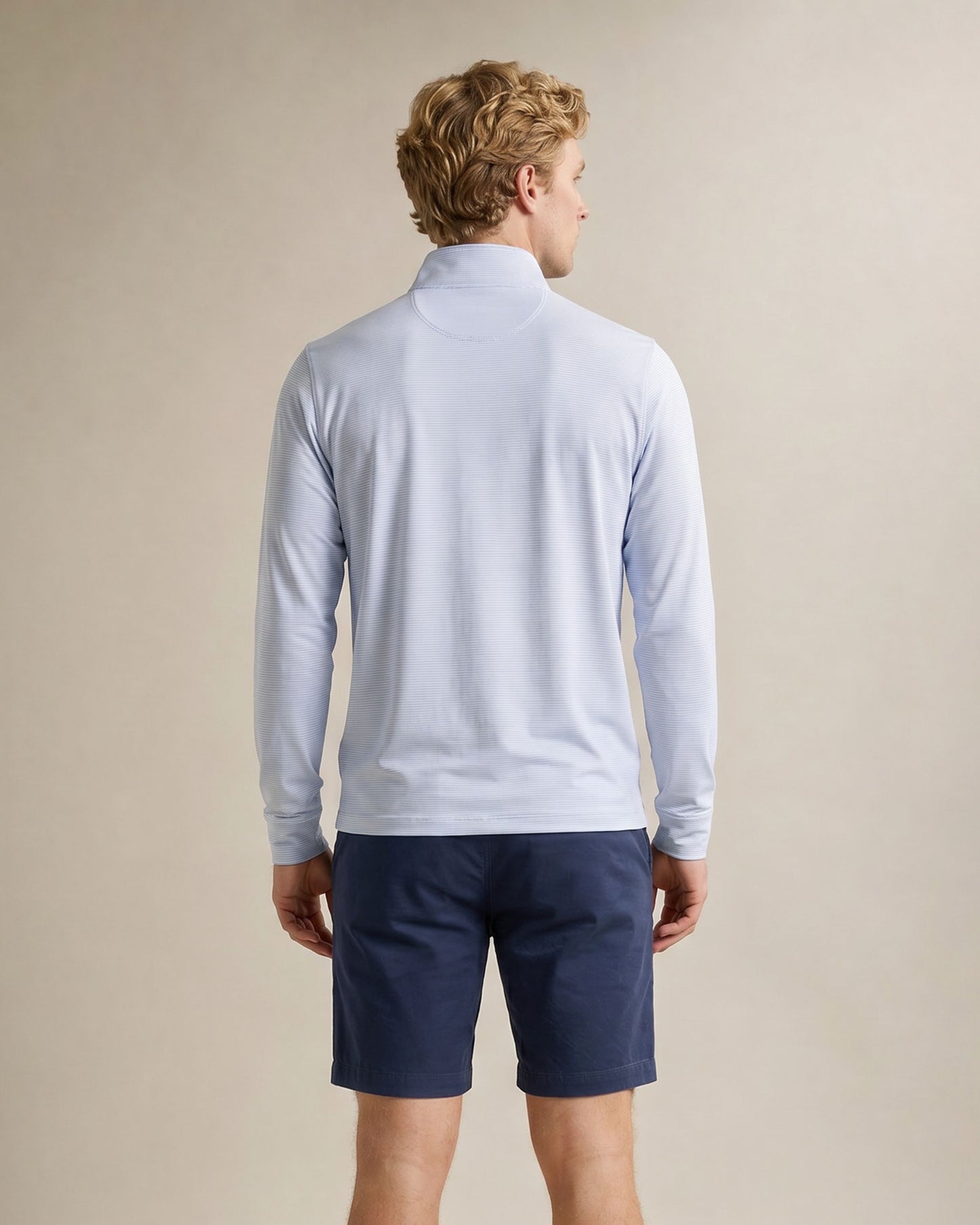 YORK GOLF PERFORMANCE QUARTER ZIP ZIP BI COLOR SILVER