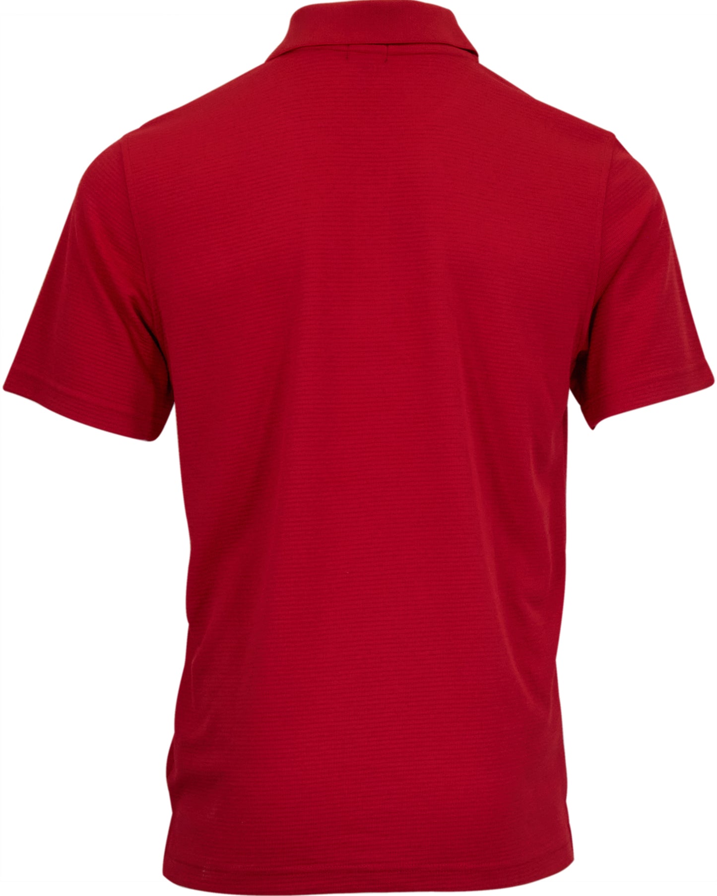 PRESTON OTTOMAN TEXTURED GOLF PERFORMANCE POLO  RED